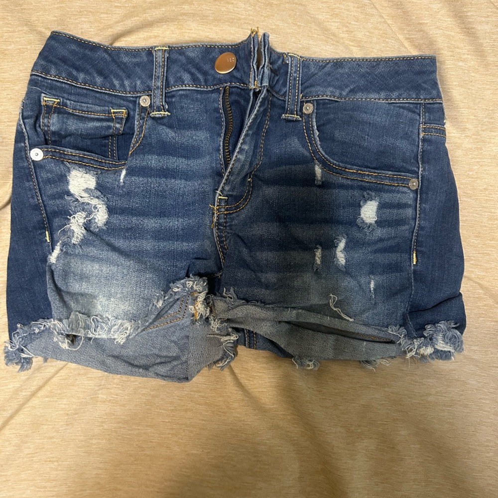 Stylish Distressed Denim Shorts